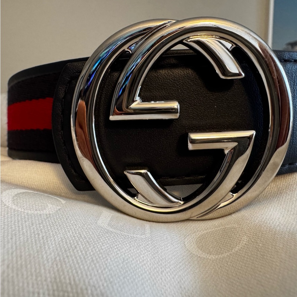 Gucci Blue and Red Belt - Picture 2 of 6